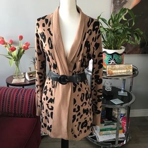 Animal Print Cardigan